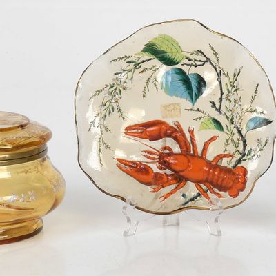 Sale Photo Thumbnail #374: Three Pieces of European Art Glass