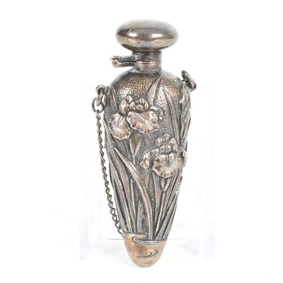 Sale Photo Thumbnail #442: An Art Nouveau Period Silver Scent Bottle