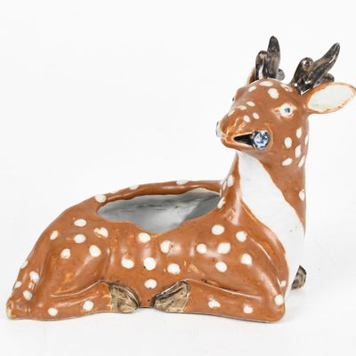 Sale Photo Thumbnail #178: A Chinese Porcelain Deer Brush Washer