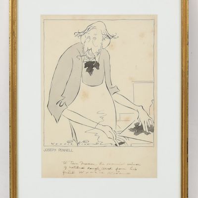 Sale Photo Thumbnail #279: Joseph Pennell (1857-1926) Caricature