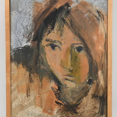 Sale Photo Thumbnail #310: Gino Hollander (American, 1924-2015), Portrait of a Girl, 1968