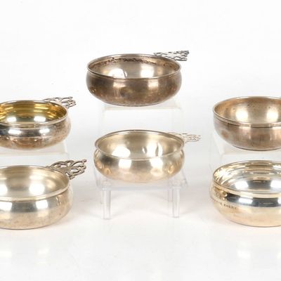Sale Photo Thumbnail #429: Nine American Sterling Silver Porringers, Various Makers, 20th Century