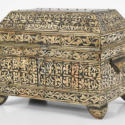 Sale Photo Thumbnail #351: A Moorish Bone-Veneered Table Casket, 20th Century
