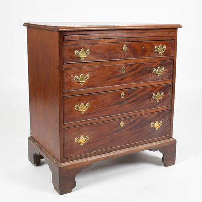 Sale Photo Thumbnail #151: A George III Mahogany Chest of Drawers, Late 18th Century