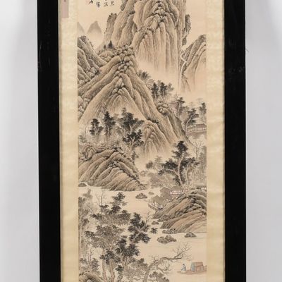 Sale Photo Thumbnail #176: A Chinese Hanging Scroll Painting, Mark of Zhang Daqian