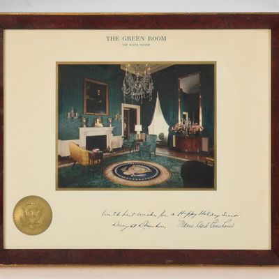 1957 Dwight D. Eisenhower White House Christmas Gift Print