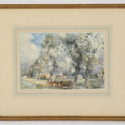 Sale Photo Thumbnail #273: Henry Tonks (English, 1862-1937), An English Lane