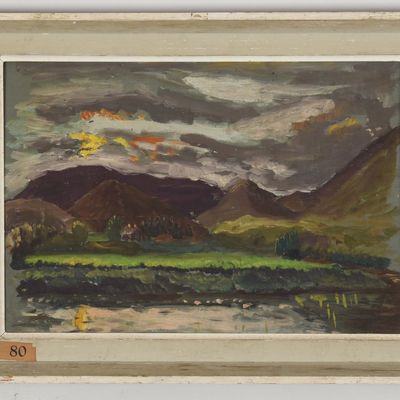 Sir Harold Gillies (New Zealand, 1882-1960), "Sunset, Glen Farrar"