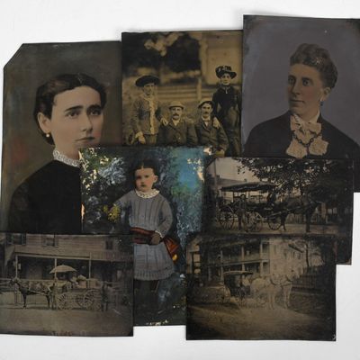 Sale Photo Thumbnail #232: A Group of 19th Century Tin Type Photographs