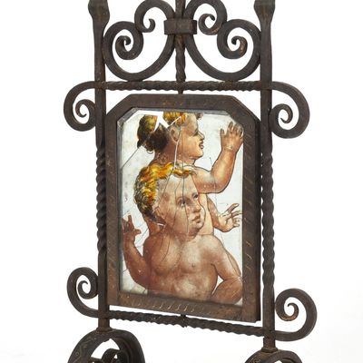 Sale Photo Thumbnail #361: A Wrought Iron Picture Frame Att. to Morgan Colt