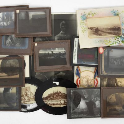 Sale Photo Thumbnail #231: A Collection of Antique Glass Slide Photographs