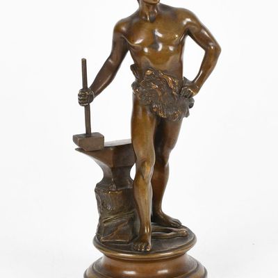 Sale Photo Thumbnail #110: Maurice Constant (1892-1970) Bronze, "Le Travail"