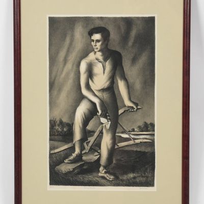 Benton Spruance (American, 1904-1967), "Young Lincoln"