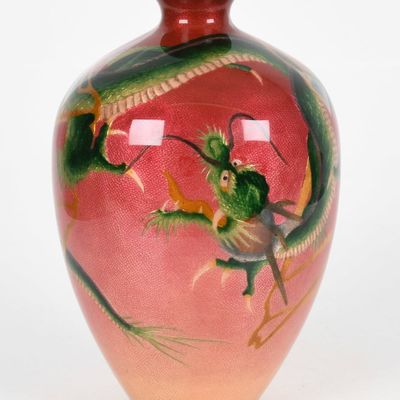 Sale Photo Thumbnail #195: A Large Japanese Cloisonne Vase, Late 19th/ Early 20th Century