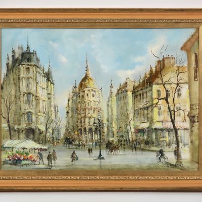 A Decorative 20th Century Cityscape