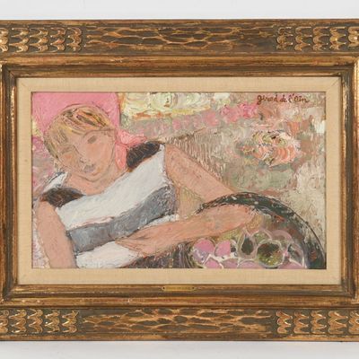 Sale Photo Thumbnail #246: Helene Girod De L'ain (French, 1926-1989), "Harmonie Rose"
