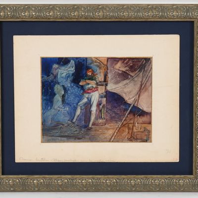Sale Photo Thumbnail #274: Gaston Hoffmann (French, 1883-1960), The Pirate and the Queen of the Night