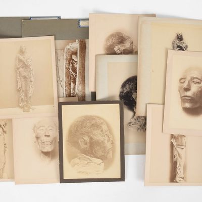 Sale Photo Thumbnail #407: A Small Collection of Egyptian Mummy Photograph Prints