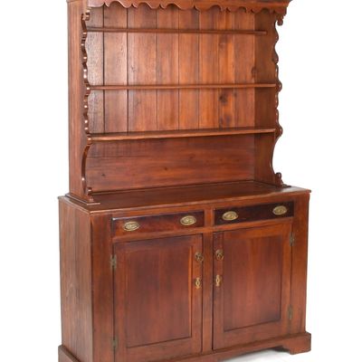 Sale Photo Thumbnail #343: A Pennsylvania Step-Back Cupboard, 19th Century