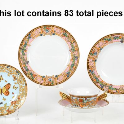 Rosenthal for Versace "Jardin" Pattern Dinnerware