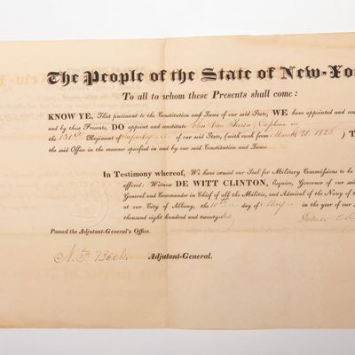 Sale Photo Thumbnail #220: John Van Buren (1799-1855) US Representative, Gov. Appointments and other Documents