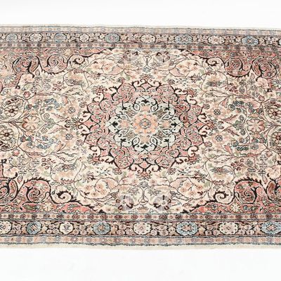 Sale Photo Thumbnail #339: A Modern Silk Blend Hand Knotted Persian Rug