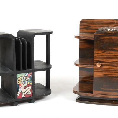 Sale Photo Thumbnail #130: Two Art Deco-Style Stands, 20th Century