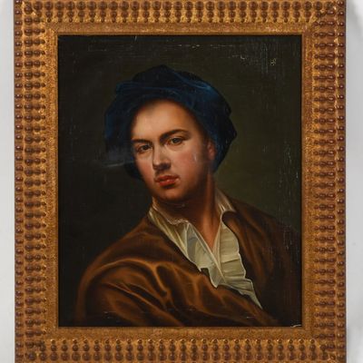 Sale Photo Thumbnail #263: A Portrait of a Young Man Wearing a Blue Turban
