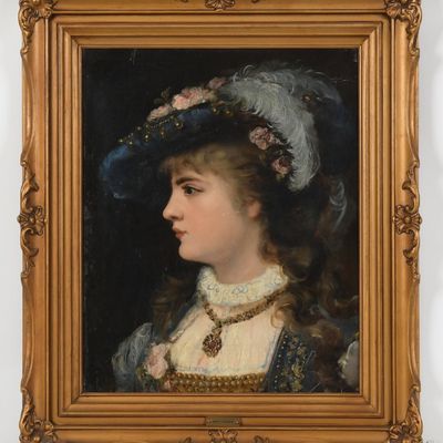 Continental School (19th c.) Portrait of a Young Woman