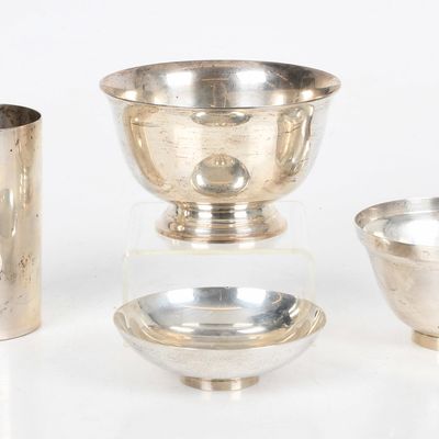Sale Photo Thumbnail #426: Four Pieces of American Sterling Silver Holloware, Various Makers, 20th Century