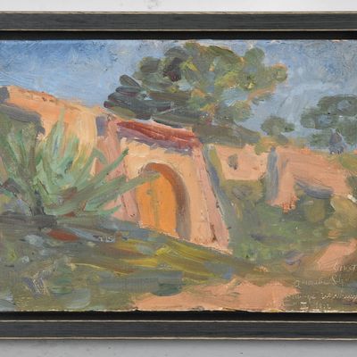 Continental School (20th Century), Plein Air Study, Dated 1912