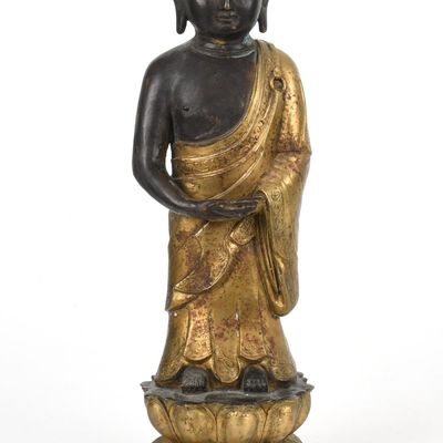 Sale Photo Thumbnail #198: A Chinese Parcel Gilt Buddha