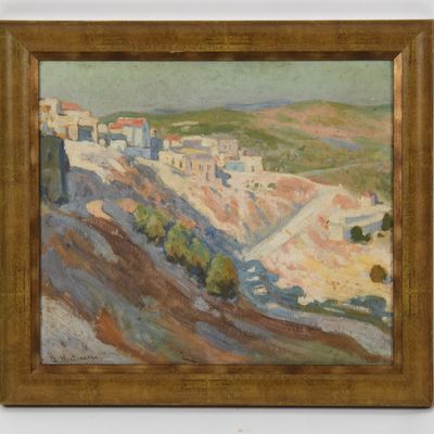 Abraham Neumann (Polish, 1873-1942), Hillside Landscape