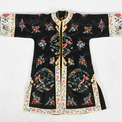 Sale Photo Thumbnail #202: A Chinese Embroidered Silk Robe