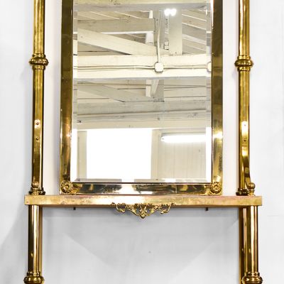 NEOCLASSICAL STYLE BRASS HALL STAND