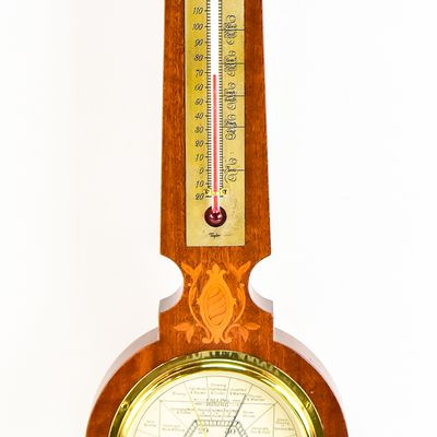 TAYLOR INSTRUMENT COMPANIES "STORMOGUIDE" BANJO BAROMETER