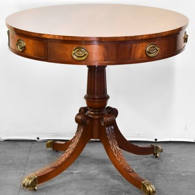 DUNCAN PHYFE STYLE DRUM TABLE