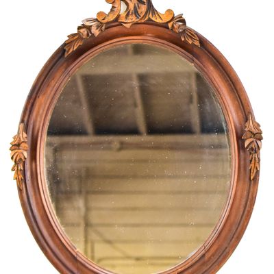 LOUIS XVI STYLE OVAL WALL MIRROR