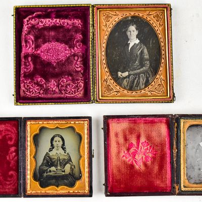 AMROTYPE TRIO OF SEATED WOMAN