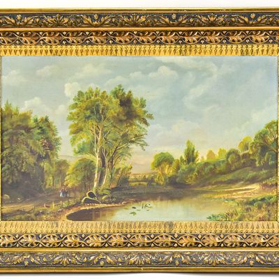 'DOWN A COUNTRY LANE' OIL PAINTING