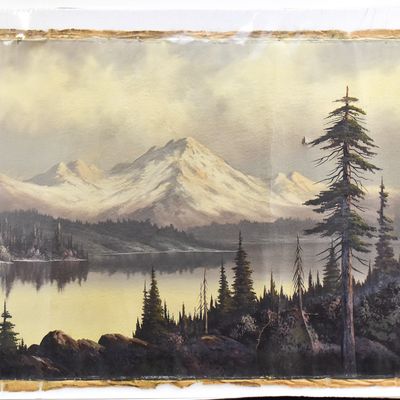 MELVIN BEARDEN 'OLYMPIC MOUNTAINS' OIL PAINTING
