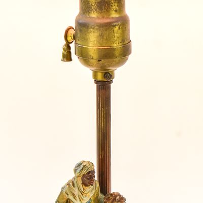 FRANZ XAVIER BERGMAN STYLE ORIENTALIST DESK LAMP