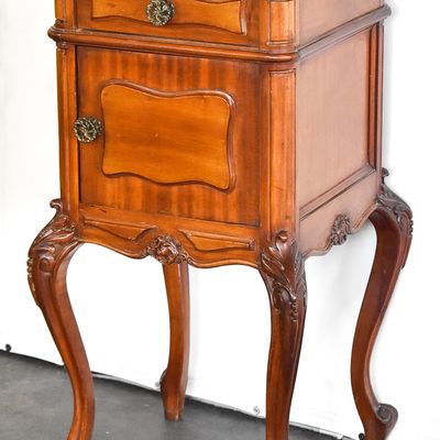 FRENCH LOUIS XV REVIVAL STYLE BEDSIDE CABINET