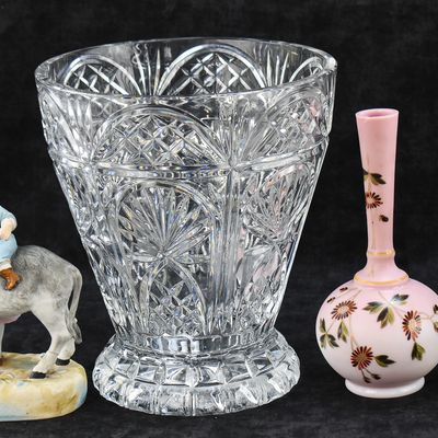 GODINGER CHAMPAGNE BUCKET, GILLINDER PHILADELPHIA EXPOSITION VASE, AND MORE