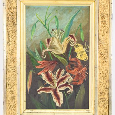 VICTORIAN TIGER LILY STILL LIFE