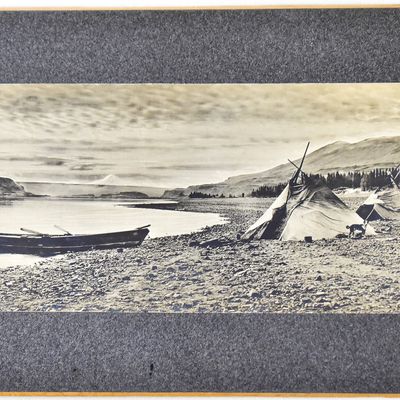 BENJAMIN A. GIFFORD NATIVE AMERICAN CAMPSITE PHOTOGRAPH