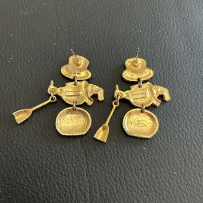Vintage Christmas fashion earrings