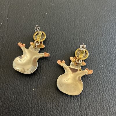 Vintage Multi metal Christmas fashion earrings