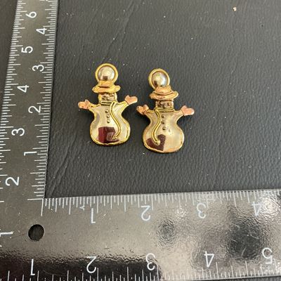 Vintage Multi metal Christmas fashion earrings