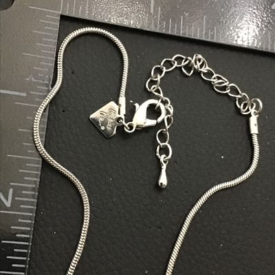 Peridot Green Drop Necklace Silver Tone